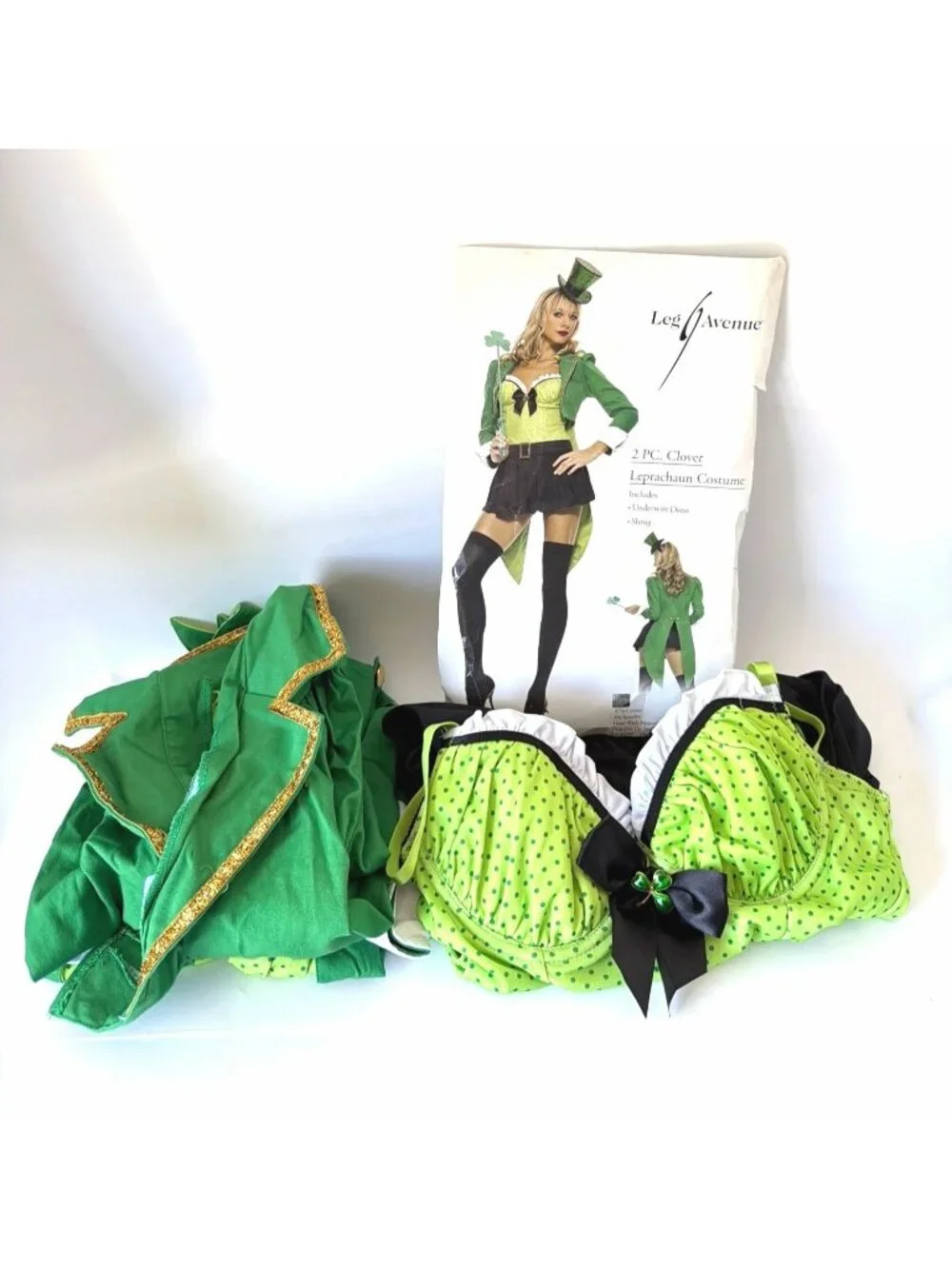 Leg Avenue Leprechaun Costume Womens St Patricks Cosplay Set Size Medium